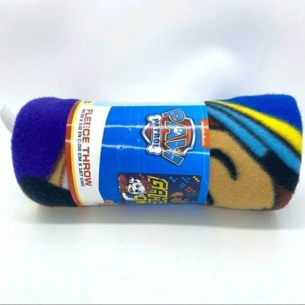 Nickelodeon Paw Patrol Fleece Throw Blanket New